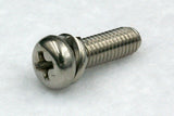 310w/washers M4 Cross Recess Pan Head Machine Screw with Spring Washer, Steel 3Cr 100 pcs.