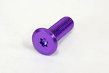 Ultra Low Head 310Slim 6-Lobe Machine Screws M5 Aluminum Purple 1pc.