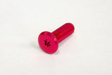 Ultra Low Head 310Slim 6-Lobe Machine Screws M4 Aluminum Red 1pc.