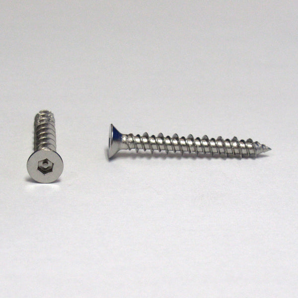 310Tamper PIN-HEX Flat No-Plug Screws Size:4 Stainless A2 1pc Tamper Resistant Fasteners(Tamper Proof)
