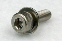 310w/washers M4 Hex Socket Cap Screw with Flat Washer(JIS Small), Steel 3Cr 100 pcs.