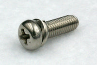 310w/washers M4 Cross Recess Pan Head Machine Screw with Spring Washer, Steel 3Cr 100 pcs.