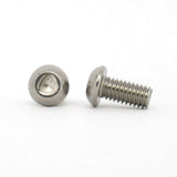 310Tamper Fujiyama Lock Button Bolt M6 Stainless A2 1pc Tamper Resistant Fasteners(Tamper Proof)