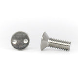310Tamper 2Hole Flat Machine Screws M3 Stainless A2 1pc Tamper Resistant Fasteners(Tamper Proof)