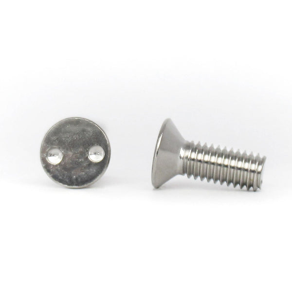 310Tamper 2Hole Flat Machine Screws M5 Stainless A2 1pc Tamper Resistant Fasteners(Tamper Proof)