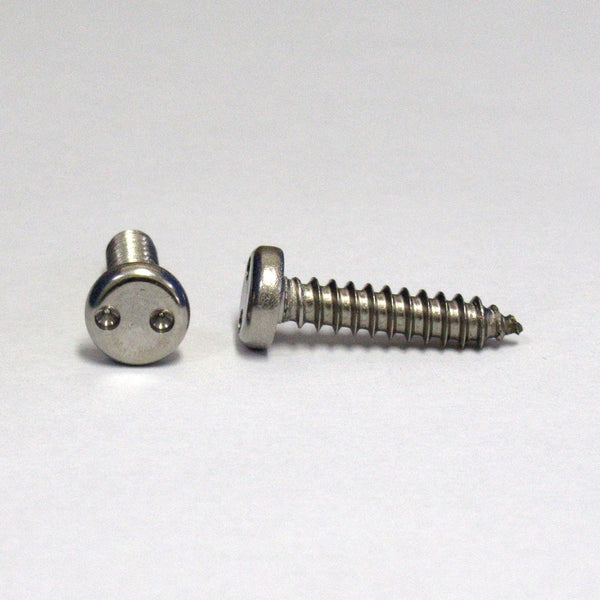 310Tamper 2Hole Pan Tapping Screws Size:4.8 Stainless A2 1pc Tamper Resistant Fasteners(Tamper Proof)