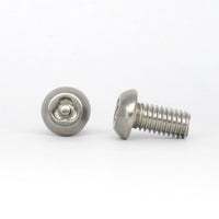 310Tamper TRICLE A With Pin Button Bolt M6 Stainless A2 1pc Tamper Resistant Fasteners(Tamper Proof)